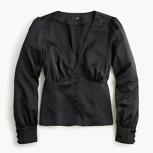 🌟FLASH SALE🌟 V-Neck Satin Crepe Top